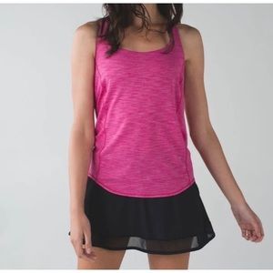 LULULEMON Open Back Tank size 6 PINK AND WILD